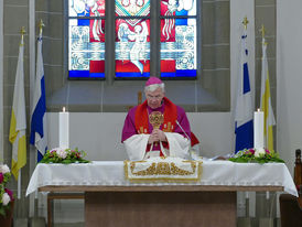 Bonifatiusandacht mit Weihbischof Prof. Dr. Karlheinz Diez in St. Crescentius (Foto: Karl-Franz Thiede)